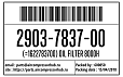 Масляный фильтр (=1622783700) OIL FILTER 8000H 2903783700