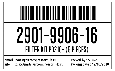 Набор маг. фильтра DD/DDp 210 (Six Pack) FILTER KIT PD210+ (6 PIECES) 2901990616 Набор маг. фильтра DD/DDp 210 (Six Pack) FILTER KIT PD210+ (6 PIECES) 2901990616