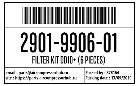 Набор маг. фильтра DD/DDp 10 (Six Pack) FILTER KIT DD10+ (6 PIECES) 2901990601 Набор маг. фильтра DD/DDp 10 (Six Pack) FILTER KIT DD10+ (6 PIECES) 2901990601